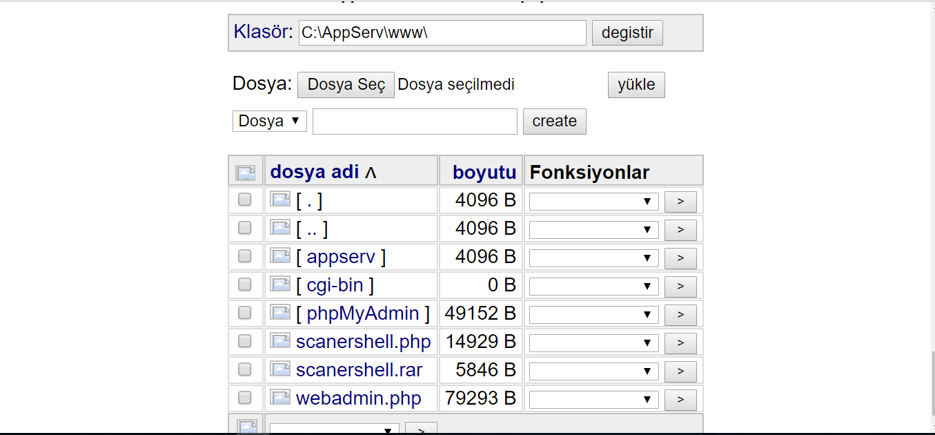 webadmin shell